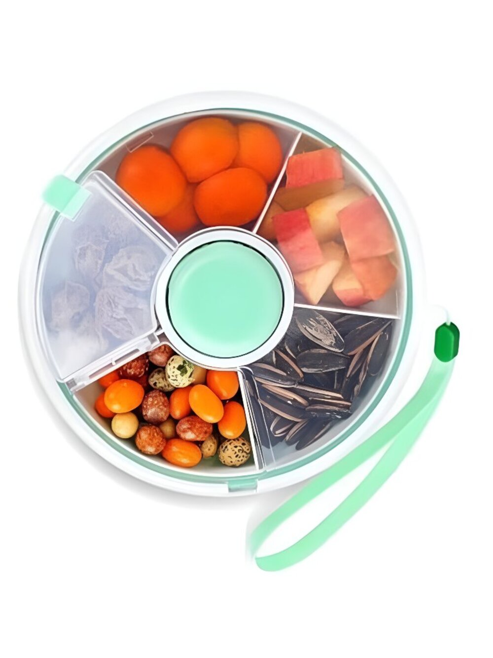 Portable Snack Spinner Bundle, Food Storage Container, Spinner Box